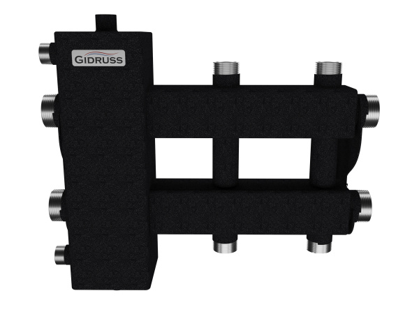 BM-100-3DU (до 100 кВт, подкл. котла G 1¼″, 1 + 1 контура G 1″, боковой контур G 1¼″, цвет ″черный муар металлик″)